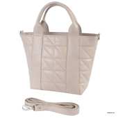 
                             Елегантна сумка в стилі "Tote Bag" від українського бренду  "LucheRino"  виготовлена з високоякісного шкірзамінника та фурнітури в кольорі  - нікель.
